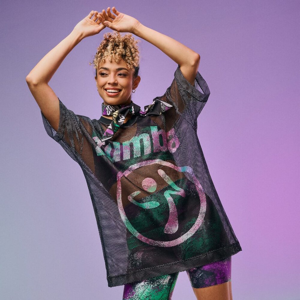 Zumba Fitness Apre Black Mesh Jersey
